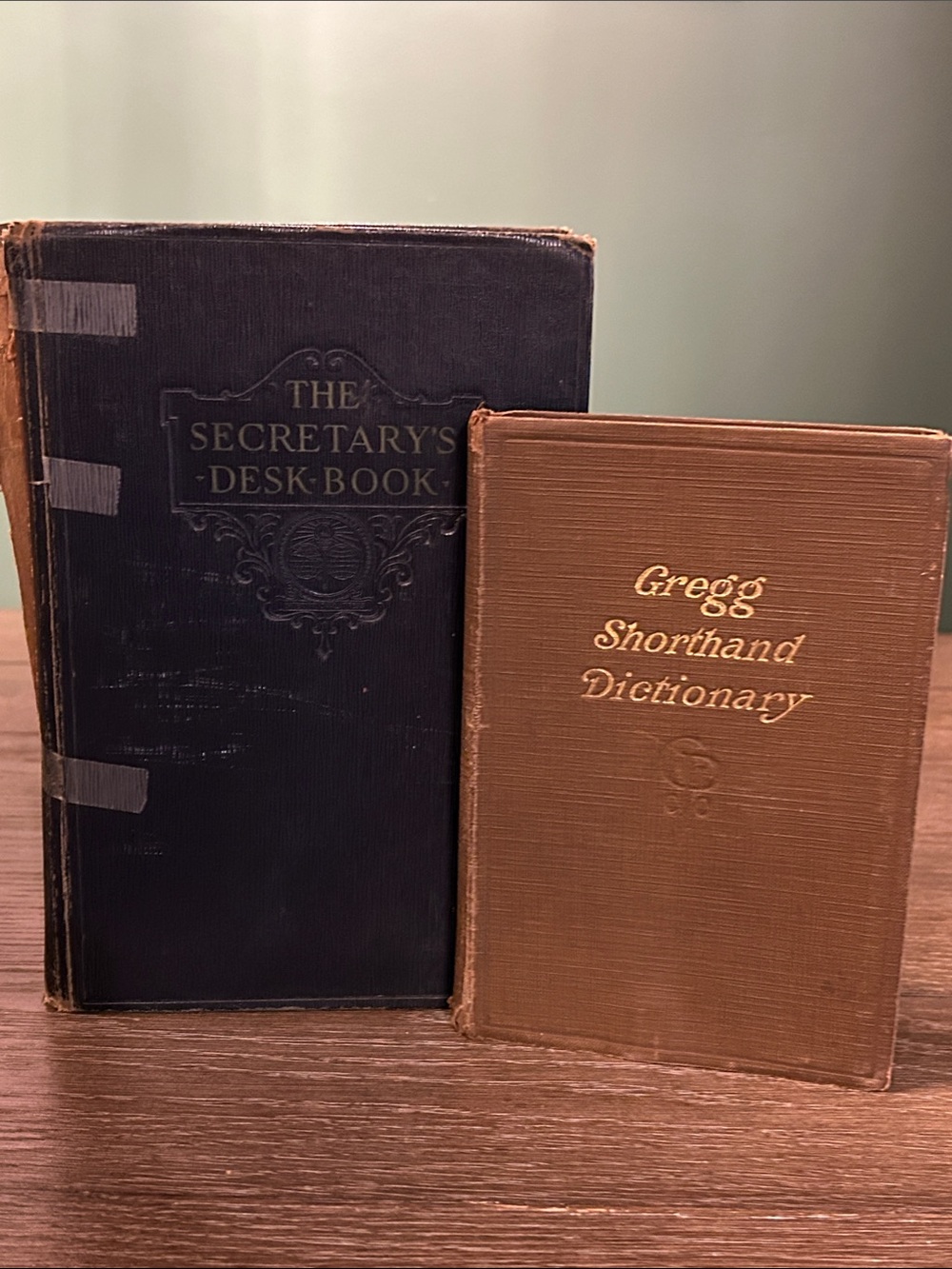 Antique vintage secretarial books secretary desk book Gregg Shorthand dictionary